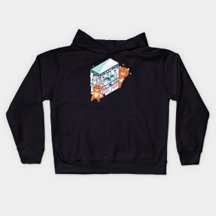 Hide and seek with arcade machine Kids Hoodie